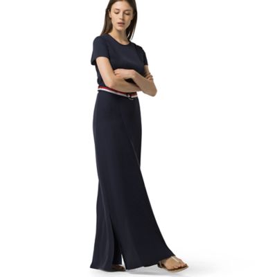 Pleated Chiffon Maxi Dress